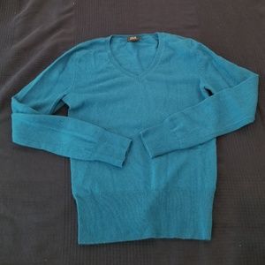 Washable Cashmere Sweater | Sz S | Teal